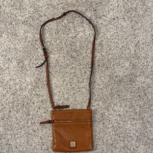 Dooney & Bourke Brown Leather Crossbody Bag